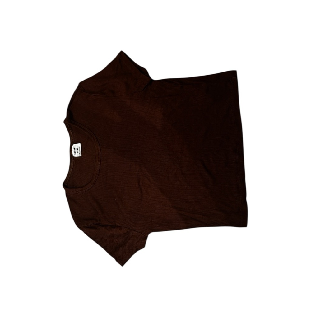 Aritzia Brown Short Sleeve Tee